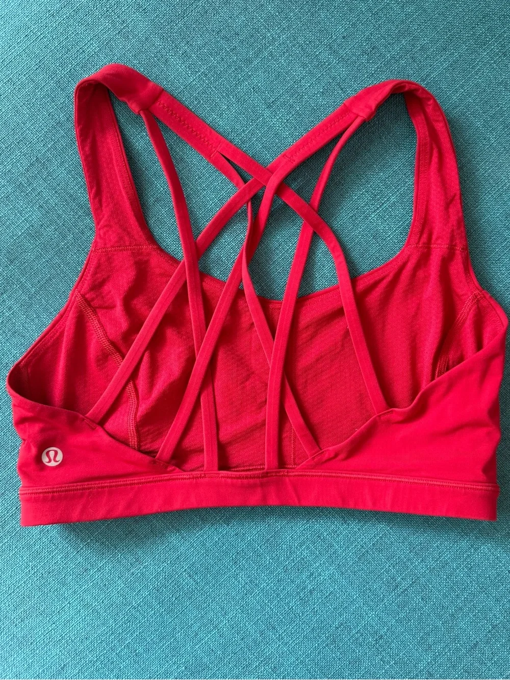 lululemon athletica Red Crossback Strappy Sports Bra